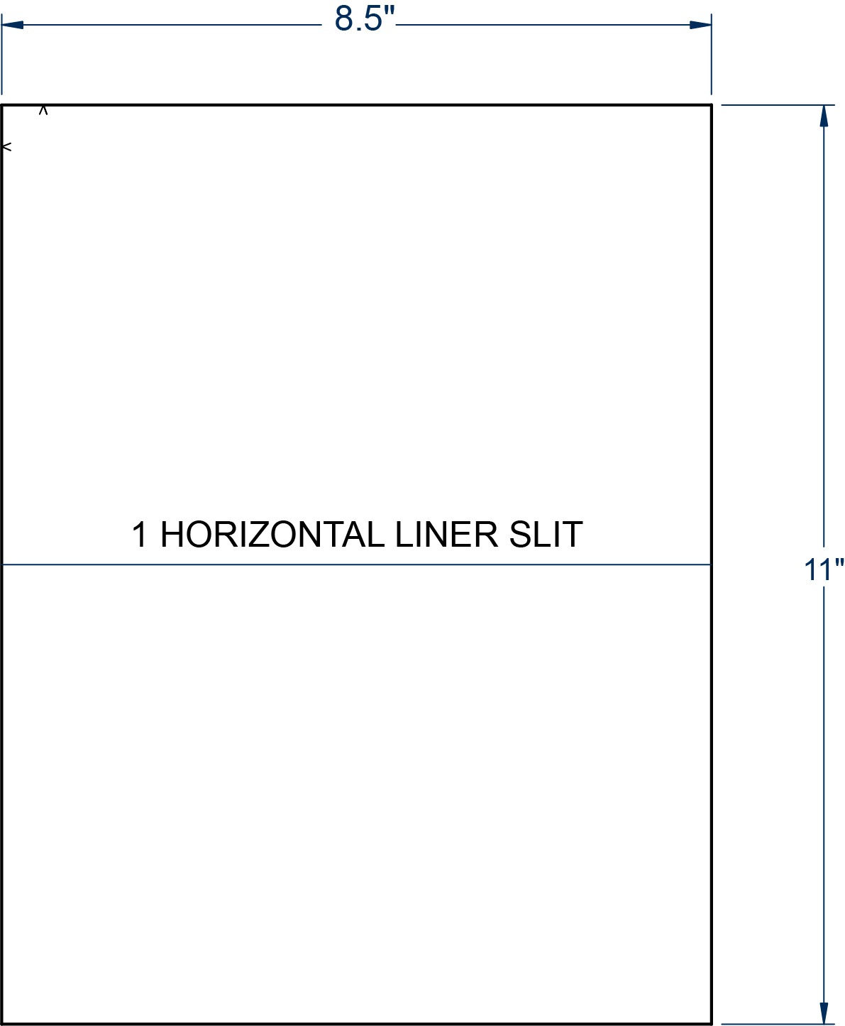 8-1/2" x 11" Horizontal Liner Slit Sheeted Labels (100 Sheets)