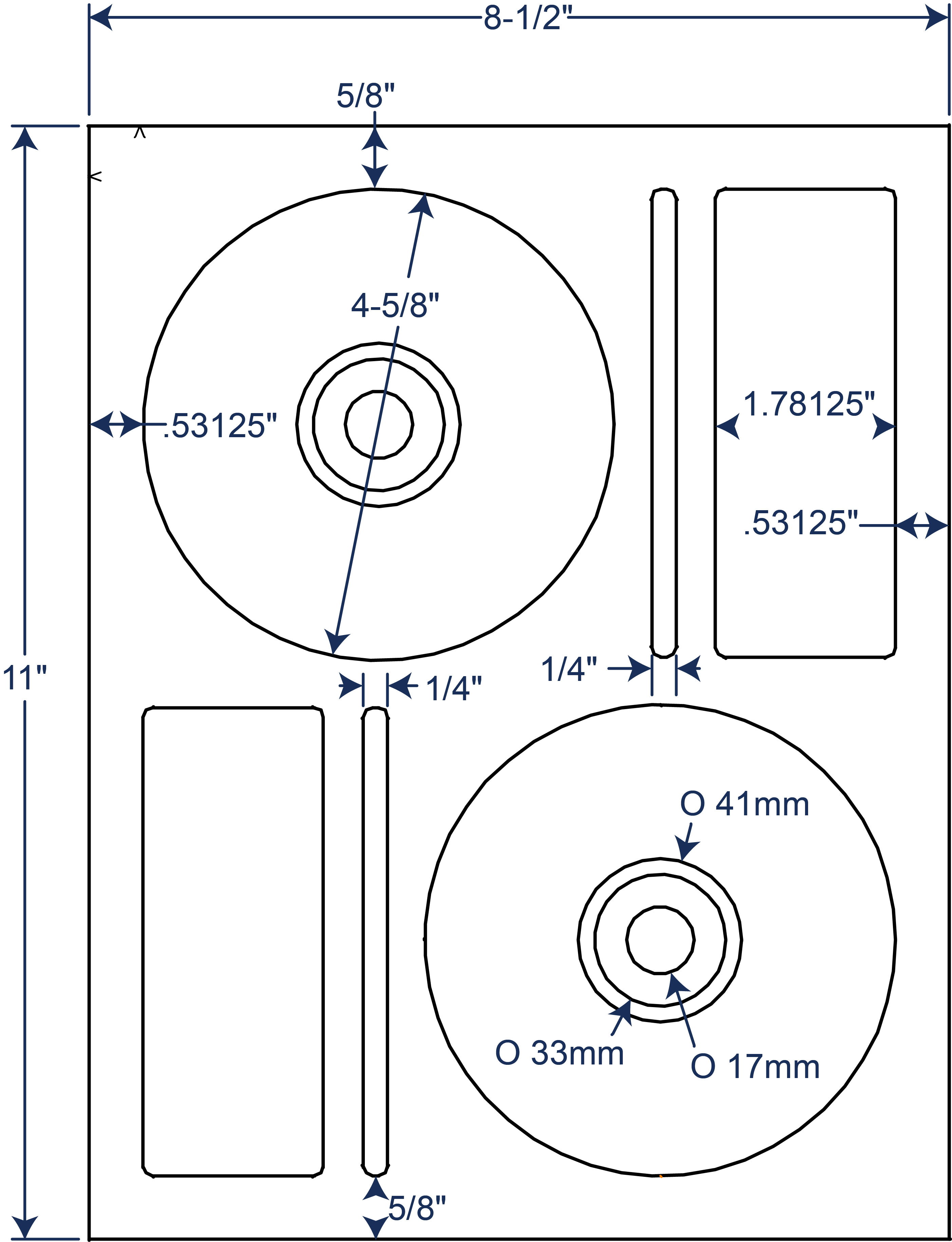 4-5/8" Diameter Laser/Inkjet Memorex CD Donut with Hub Cap Labels