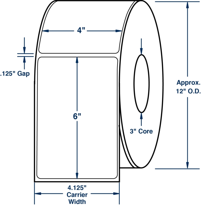 4" x 6" Direct Thermal Labels
