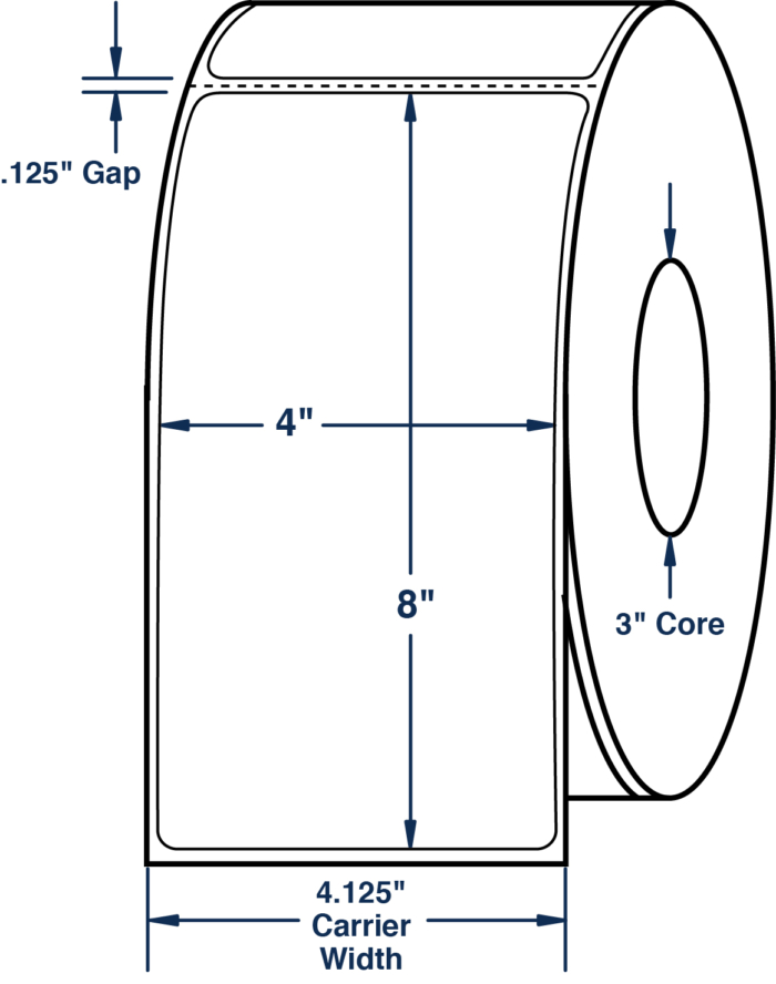 4" x 8" Thermal Transfer Labels